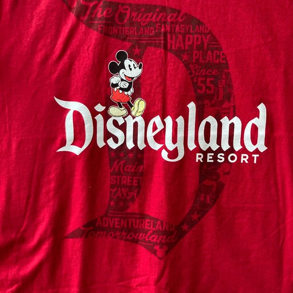 Disneyland Resort Disney Parks Muscle Tank Top Size 2XL Mens Womens Red Mickey - Picture 4 of 12